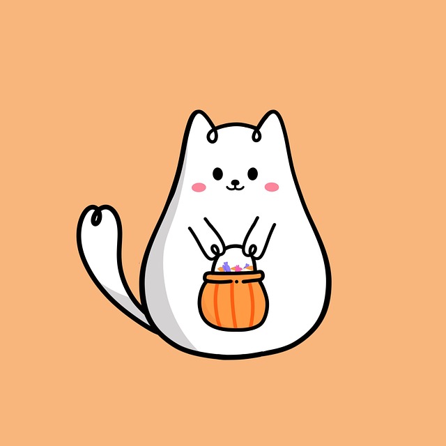 猫がおやつをねだる様子