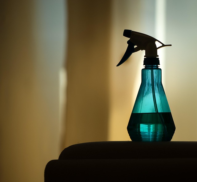 ペットのいる部屋で窓を開けて換気したり、掃除をしている人のイメージ