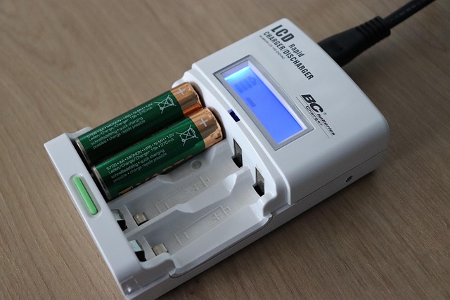 充電器の選び方や使用上の注意点が書かれたメモと、スマホのバッテリーアイコン