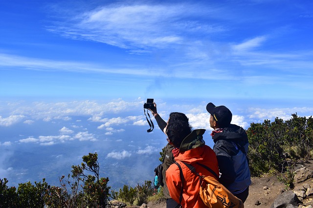 異なる種類の登山靴が並べられ、それぞれの特徴を比較する様子