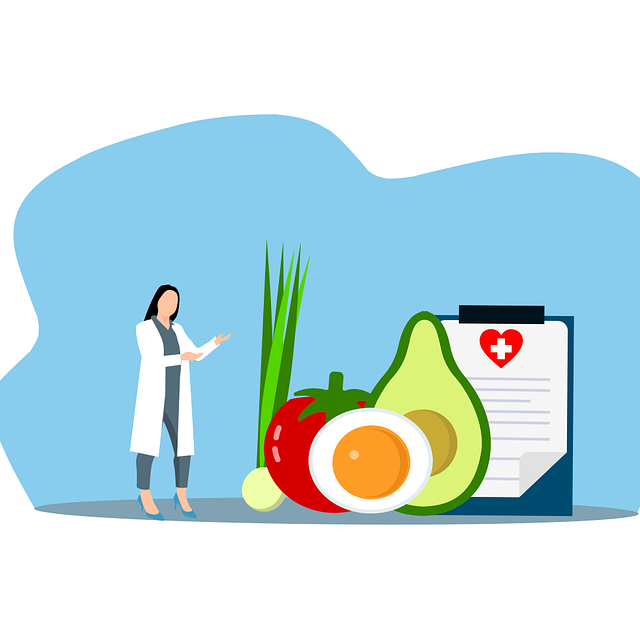 健康診断の結果を見てコレステロール値に悩む人が健康的な食事を意識しているイメージ