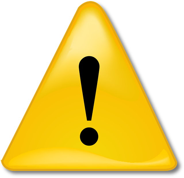 予約時の注意点を指し示す、注意喚起のイメージ