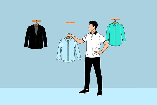 たくさんの水筒が並び、どれを選べばいいか悩む人のイメージ