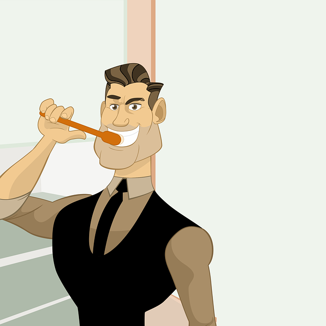 愛犬の歯磨きに悩む飼い主と犬