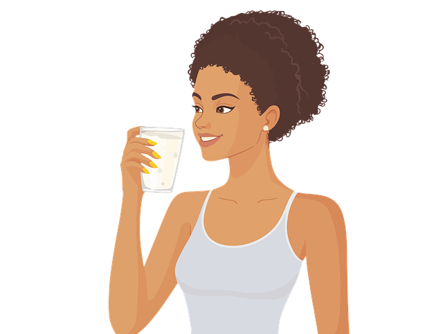 水分補給をする人、健康的な生活のイメージ