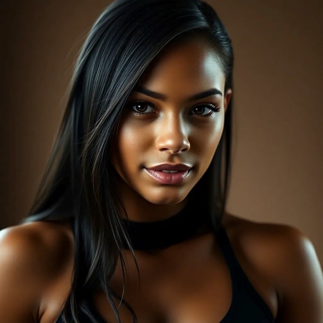 健康的な髪を持つ人が笑顔で自信に満ちた表情をしている様子