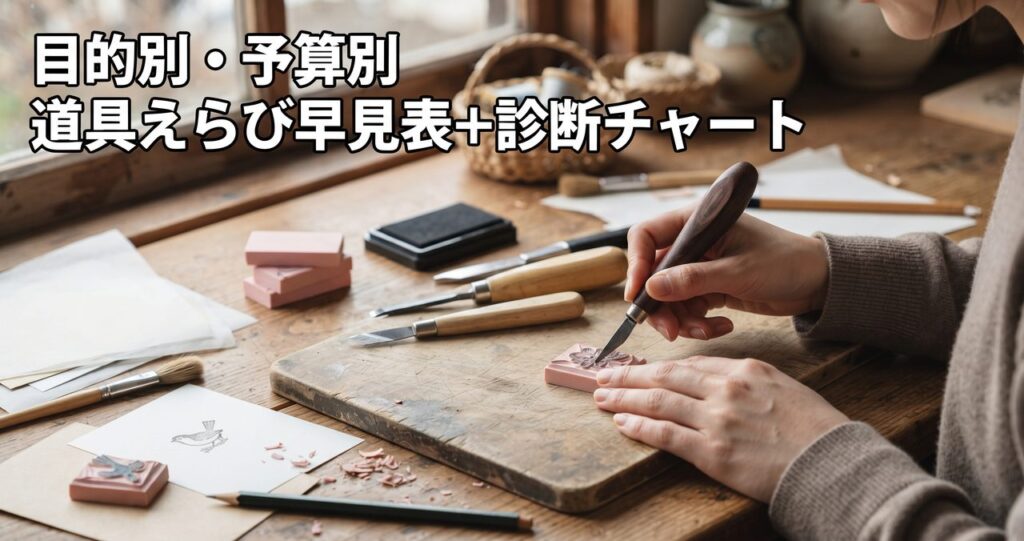 目的別・予算別 道具えらび早見表+診断チャート