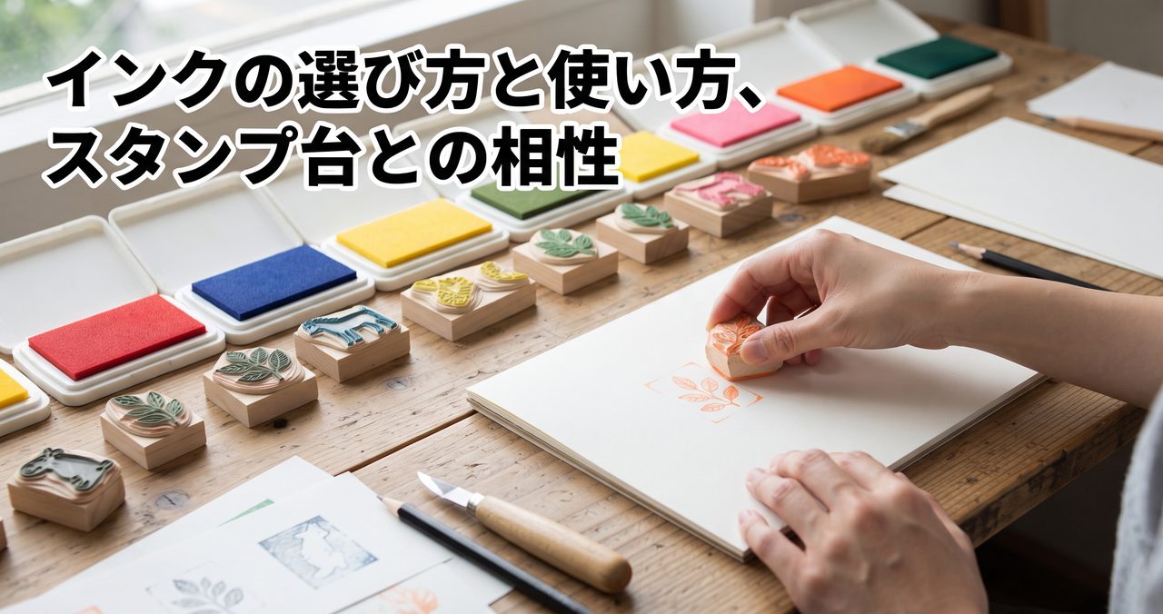 インクの選び方と使い方、スタンプ台との相性