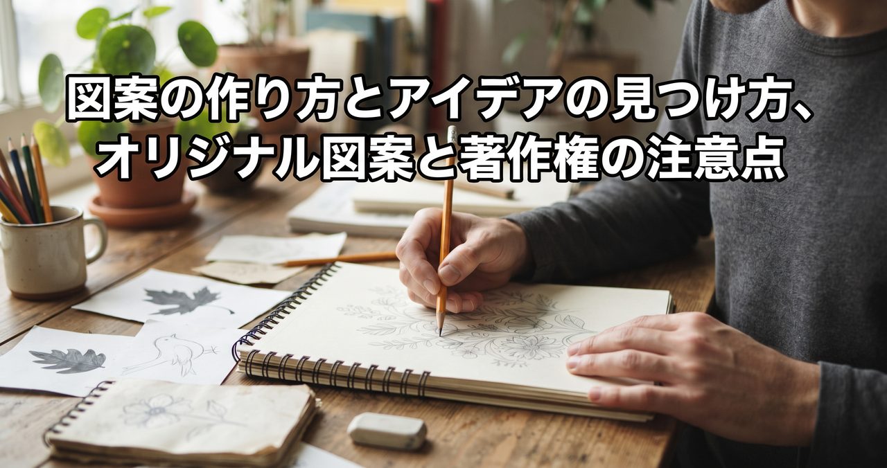 図案の作り方とアイデアの見つけ方、オリジナル図案と著作権の注意点