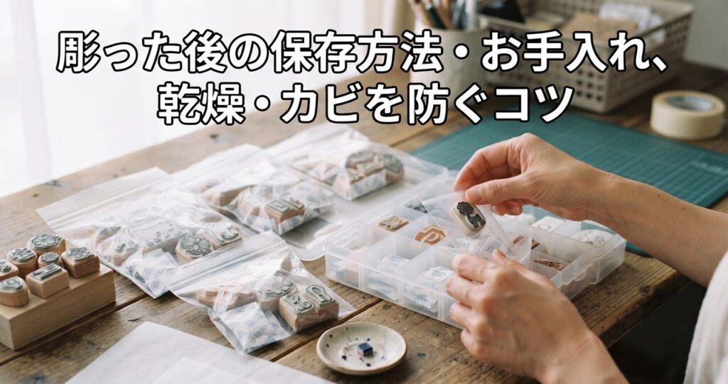 彫った後の保存方法・お手入れ、乾燥・カビを防ぐコツ