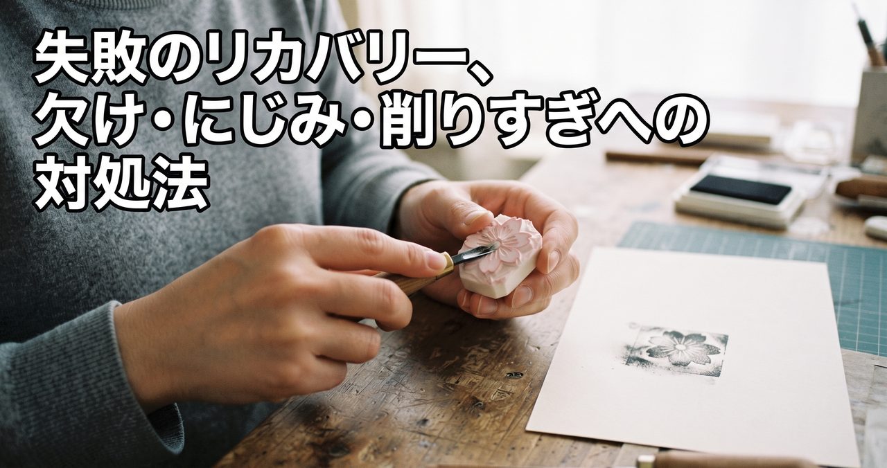 失敗のリカバリー、欠け・にじみ・削りすぎへの対処法